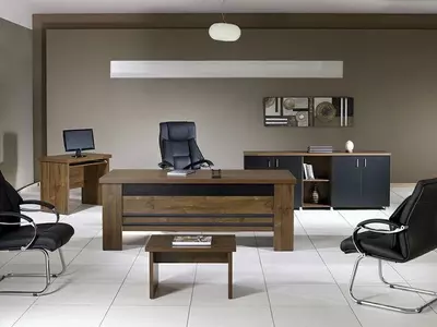 Kabinet ofis mebellari. Model № 45 (kul/qora)