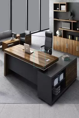 Корпусная офисная мебель. Модель № 46 (Ясень/черный) - от 3 450 000 сум / комплект