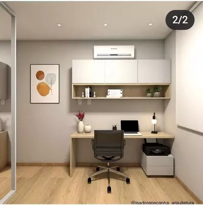 Письменный стол с подвесными полками № 8