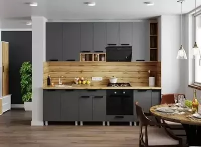 Oshxona to'plami (to'g'ri) Model № 001 (To'q kulrang/sutli) - 2 770 000 so'm / pogonometr