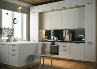 Кухонный гарнитур (прямой) Модель № 002 (Молочный) - 2 770 000 сум