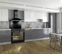 Кухонный гарнитур (прямой) Модель № 004 (Белый/св. серый) - 2 770 000 сум