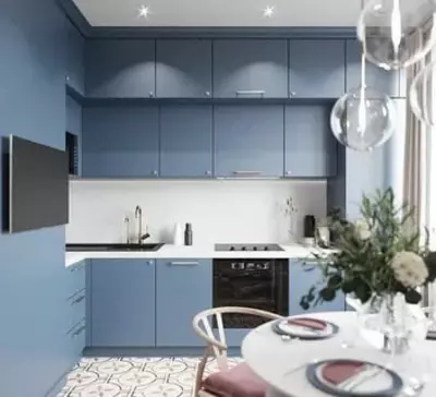 Oshxona to'plami (to'g'ri) Model № 005 (kulrang ko'k) - 2 770 000 so'm / pogonometr