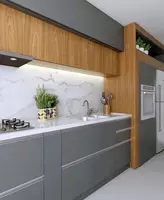 Кухонный гарнитур (прямой) Модель № 006 (Комби/дерево) - 2 770 000 сум