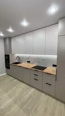 Oshxona to'plami (to'g'ri) Model № 007 (Och/kulrang)