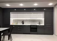 Кухонный гарнитур (прямой) Модель № 013 (Графит/белый) - 2 770 000 сум