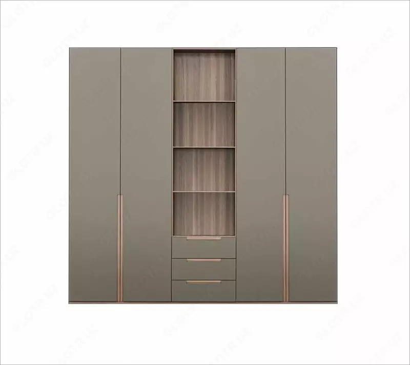 Многофункциональный 4-х створчатый шкаф (4 полки