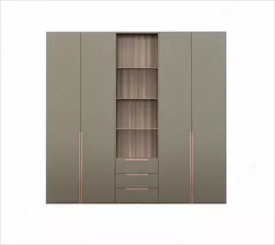 Многофункциональный 4-х створчатый шкаф (4 полки