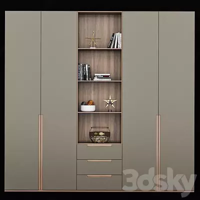 3 ящ) Модель № 005 (Зеленый/дерево)