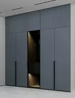 Многофункциональный 4-х створчатый шкаф (3 полки