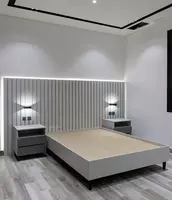 Элегантная двух-спальная кровать ( тумбы