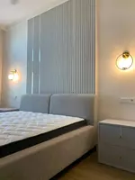 декор. изголовье) Модель№ 004 (Белая/серая)