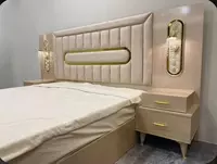 Стильная двух-спальная кровать ( тумбы