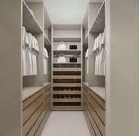 Ko'p funksiyali shkaf (o'rnatilgan) Model № 006 (Oq/yog'och)