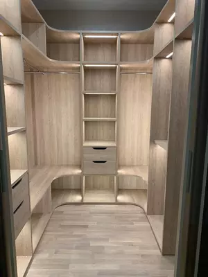 Многофункциональная гардеробная (встроенная) Модель№ 007 (Орех)