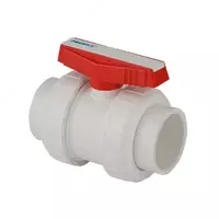 Шаровой кран PP True Union (белый)