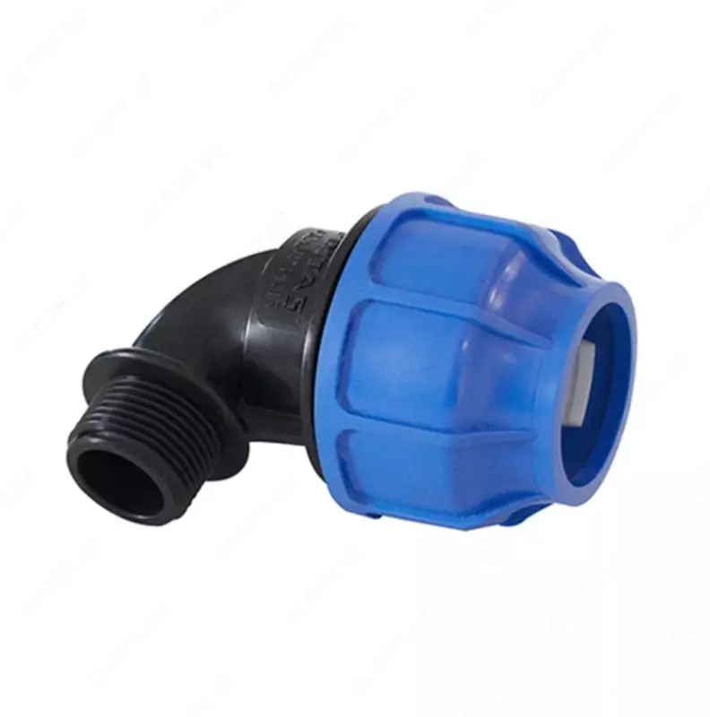 Компрессионный отвод 90˚ с наружной резьбой