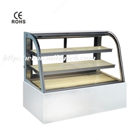  Мраморная изогнутая стеклянная витрина с тремя полками MY-120M2 - 