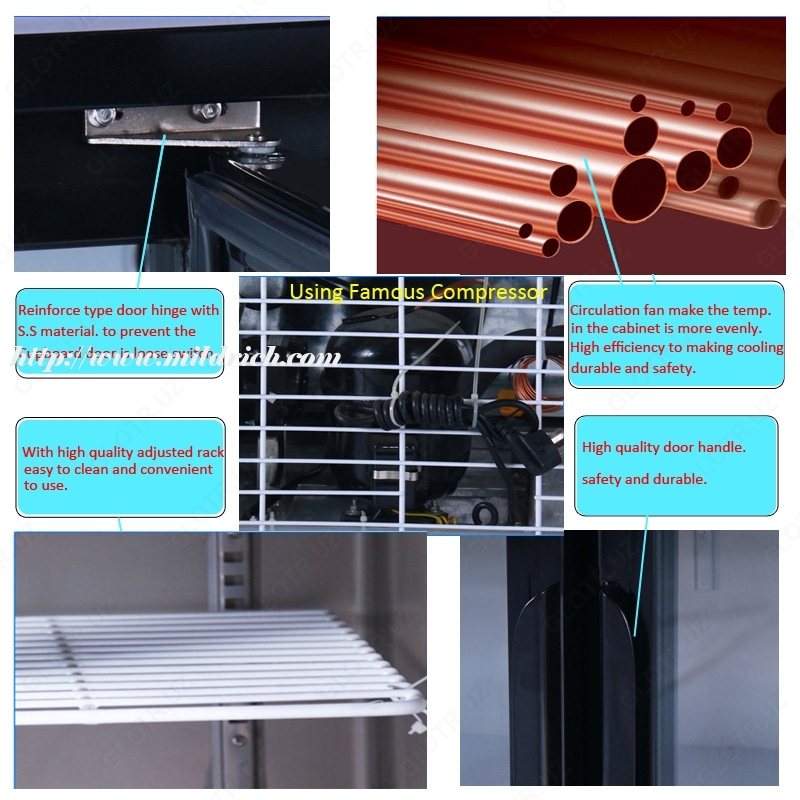  Пивной шкаф из нержавеющей стали со статическим охлаждением MGY-228S - 