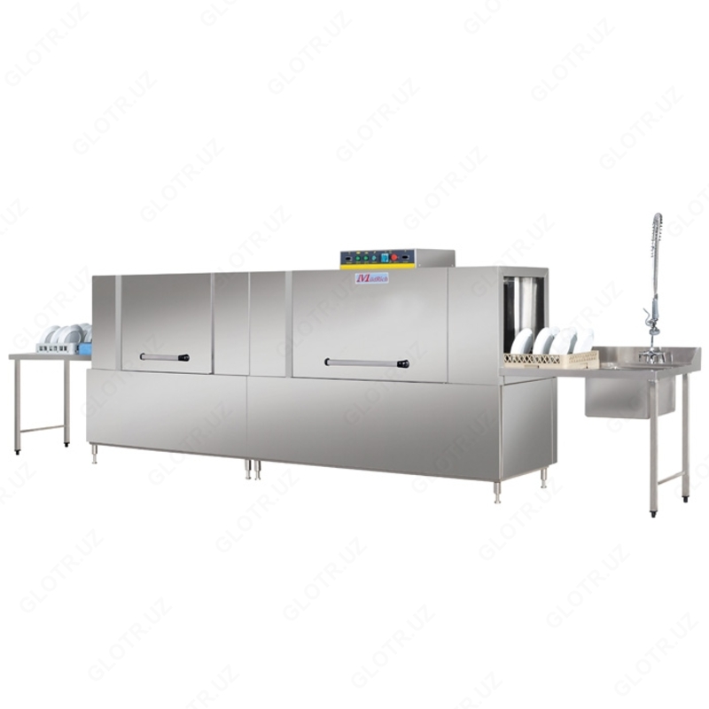 Посудомоечная машина туннельного типа 2-цилиндровая с 2 спреями и с 2 сушилками MRH-C250H18