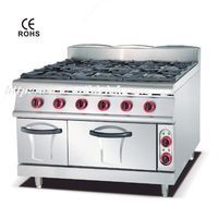  Газовая плита с 6 конфорками  жарочным шкафом и газовой духовкой MA-996G-A - 