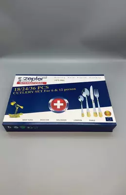  Премиальный набор столовых приборов (позолоч. напыление) Zepter International ST-1  18/24/36 предметов  нерж. сталь  подарочн. уп. (Ассортимент) - 