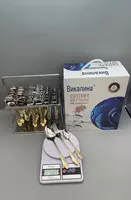  Vikalina 519 ta stenddagi pichoqlar toplami (oltin bilan qoplangan)  36 ta buyum  zanglamaydigan polat  sovga qutisi. (Assortiment) - 