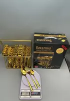  Vikalina 038 stendidagi pichoqlar toplami (oltin bilan qoplangan)  36 ta buyum  zanglamaydigan polat  sovga qutisi. (Assortiment) - 