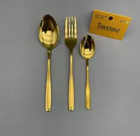 Vikalina QB1-123TJ (oltin qoplamali) pichoqlar toplami  6 ta buyum