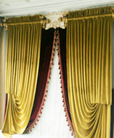 Услуги по пошиву комбинированных штор в королевском стиле - от 100 000 сум