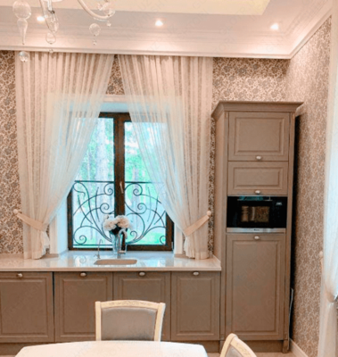 Услуги по пошиву коротких классических штор - от 100 000 сум