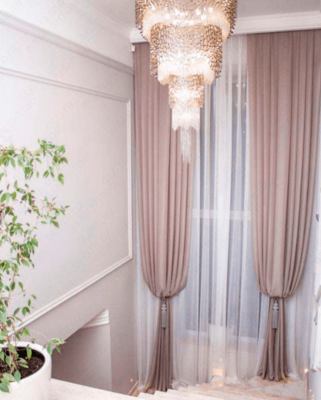 Услуги по пошиву комбинированных декоративных штор