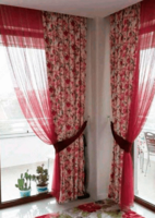 Услуги по пошиву комбинированных штор в классическом стиле - от 100 000 сум