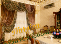 Услуги по пошиву комбинированных штор в дворцовом стиле