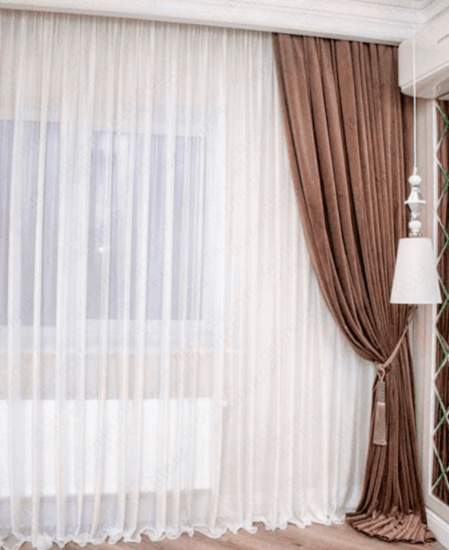 Услуги по пошиву классических комбинированных штор - от 100 000 сум