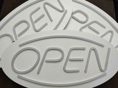Вывеска цветная "OPEN" из гибкого неона. - 350 000 сум / шт.