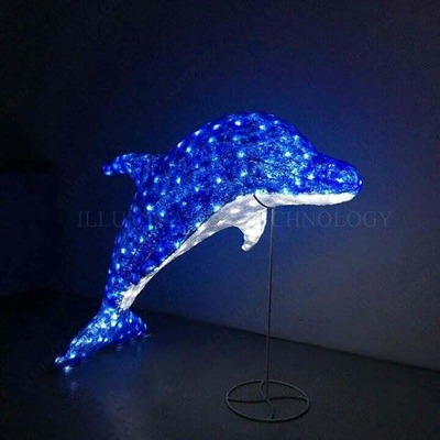 Дельфин - светодиодная акриловая фигура.