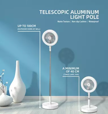 Портативный LED Светильник-Вентилятор.