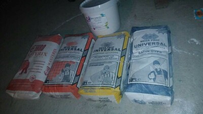 Plitka bilan yopishtirilgan elim