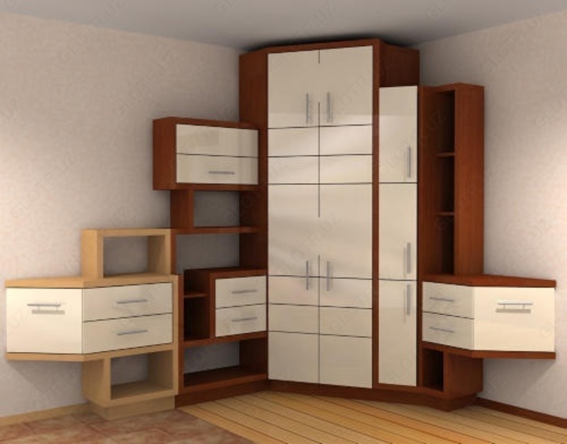 Асимметричный угловой шкаф