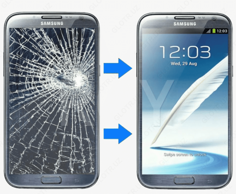 Samsung Note10 + uchun oynani va ekranni almashtirish