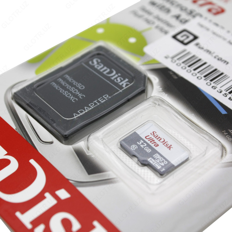   Sandisk 64 GB USB va SD-flesh-disklar