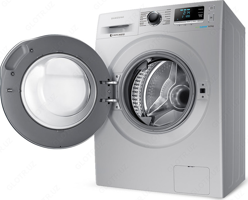 Стиральная машина Samsung WW 80J6210 CSULD (8 кг) (Сильвер)