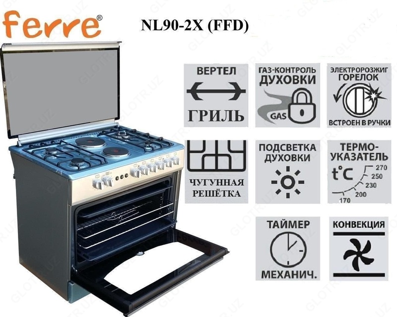 Газвая плита FERRE NL90-2X (FFD)