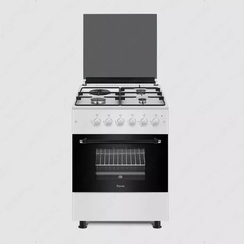 Ferre LN60-22SW/SBr/SI/SR/SB gaz plitasi (oq jigarrang polat qizil qora)