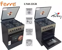  Ferre LN60-22SW/SBr/SI/SR/SB gaz plitasi (oq jigarrang polat qizil qora) Gaz plitalari