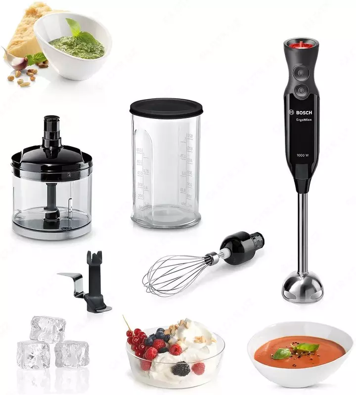 Блендер Bosch MS61B6170, погружной, черный