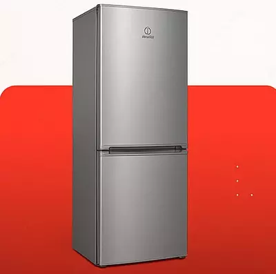 Ikki kamerali maishiy muzlatgich "INDESIT" ES 18G, 339 l (kumush)