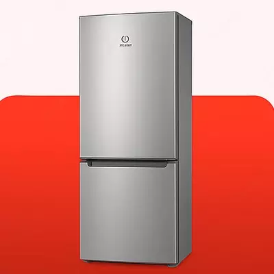 Ikki kamerali maishiy muzlatgich "INDESIT" ES 18G, 339 l (kumush)