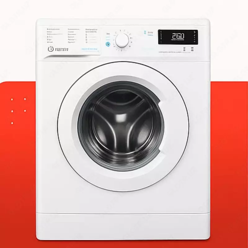  Стиральная машина-автомат (Inverter) INDESIT BWSE 5109  5 кг  функция стирка паром (Белая) - 